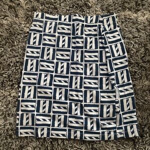 MAHI GOLD Black and White Pencil Skirt Knee-length Casual